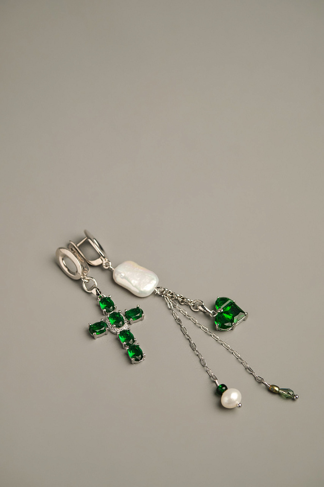 Серьги «Greece» с натуральным жемчугом  - фото 5