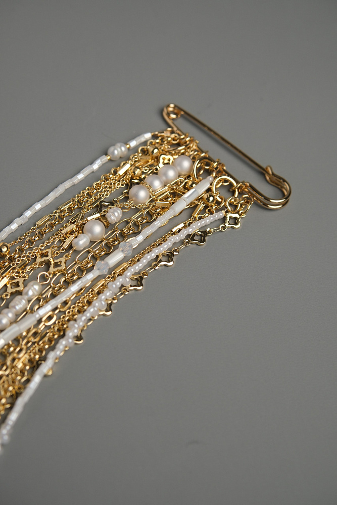 Брошь «Сан-Ремо» с натуральным жемчугом - фото 8