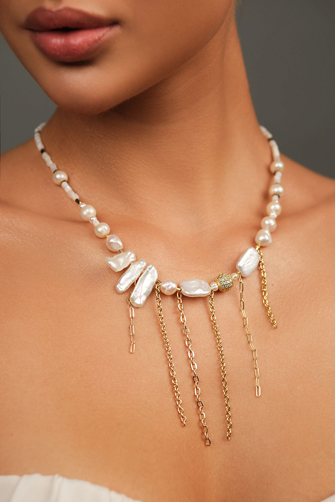 Колье «Del Mare» из натурального жемчуга и перламутра - фото 5