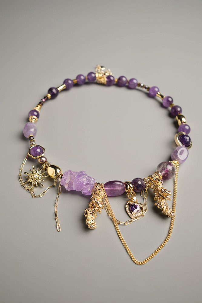 Колье «Аметисты в золоте» - фото 4